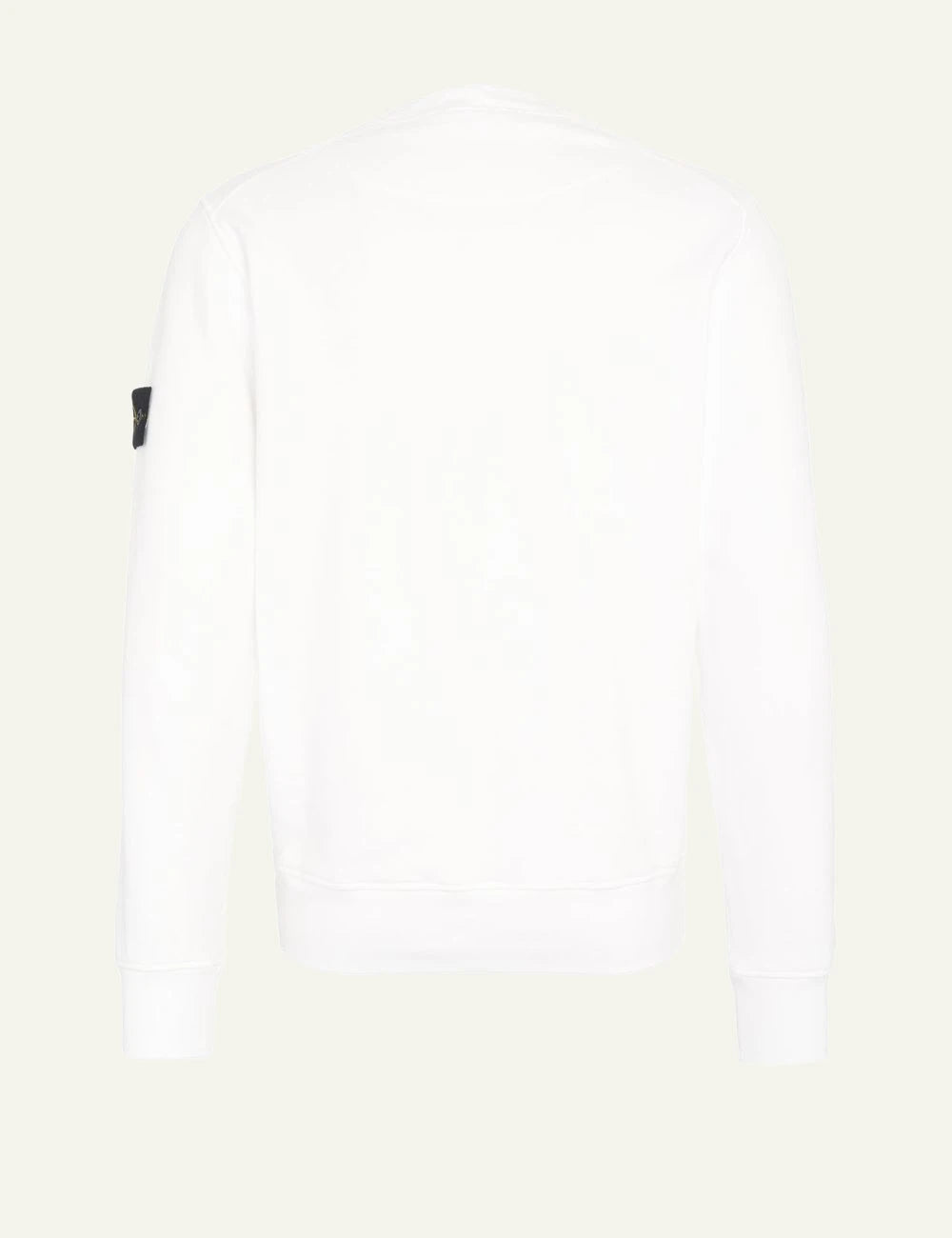 stone island sweatshirt white back flat
