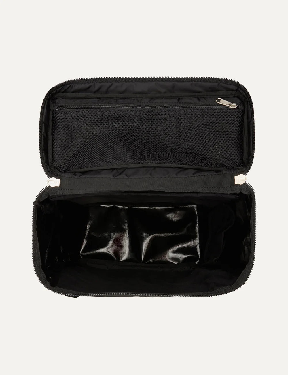 The North Face Base Camp Fuse Box black 30L backpack with 15-inch laptop sleeve, compression straps and tonal logo top