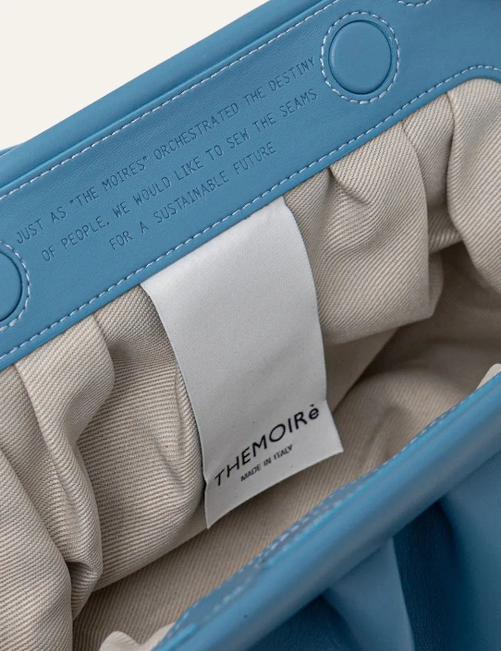 Themoire Bios bag blue top view