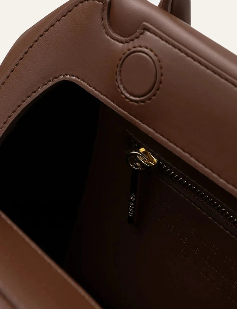 Themoire tallia bag brown top view