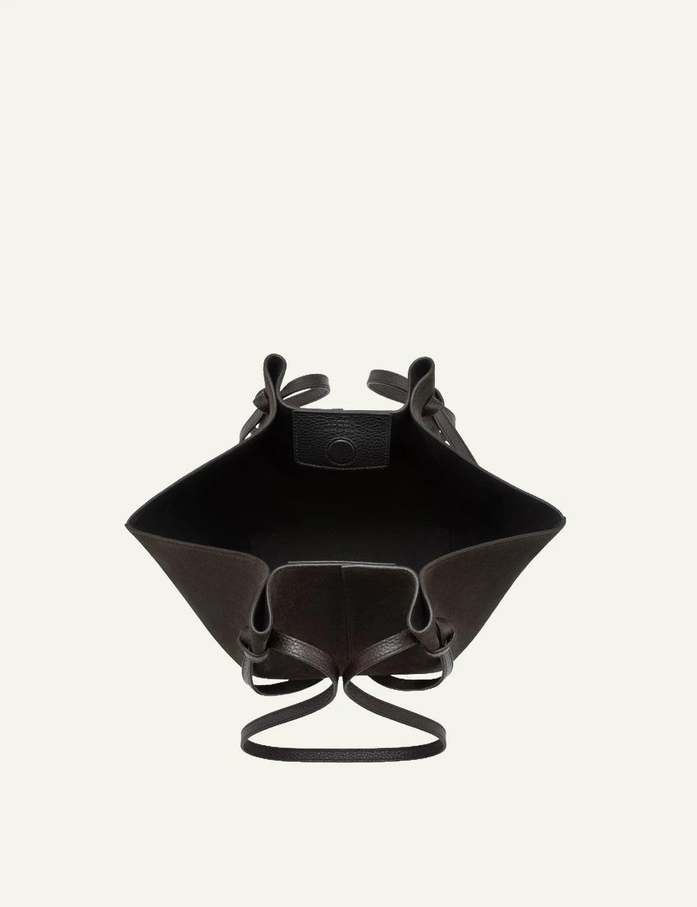 Yuzefi Mochi ganache suede shoulder tote bag top