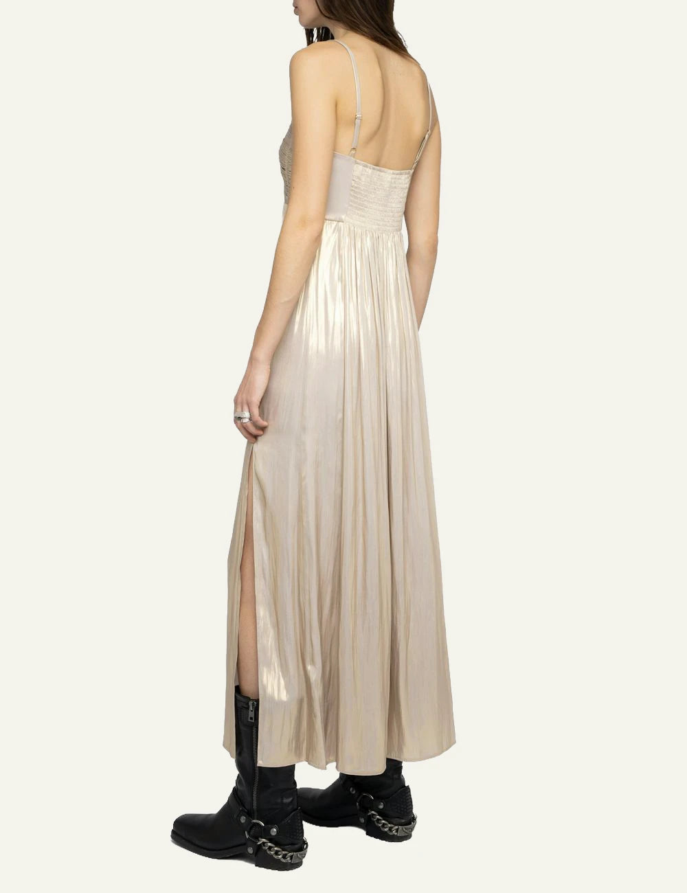 ZADIG&VOLTAIRE RIPPIE SATIN GOLD