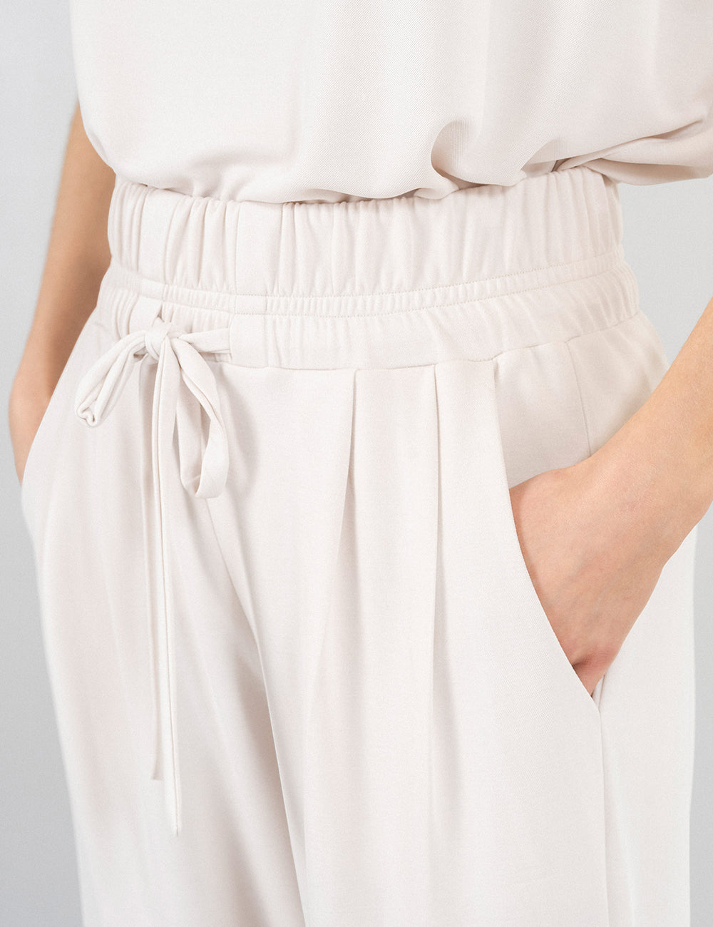 PHILOSOPHY PIQUE PLEATED PANTS