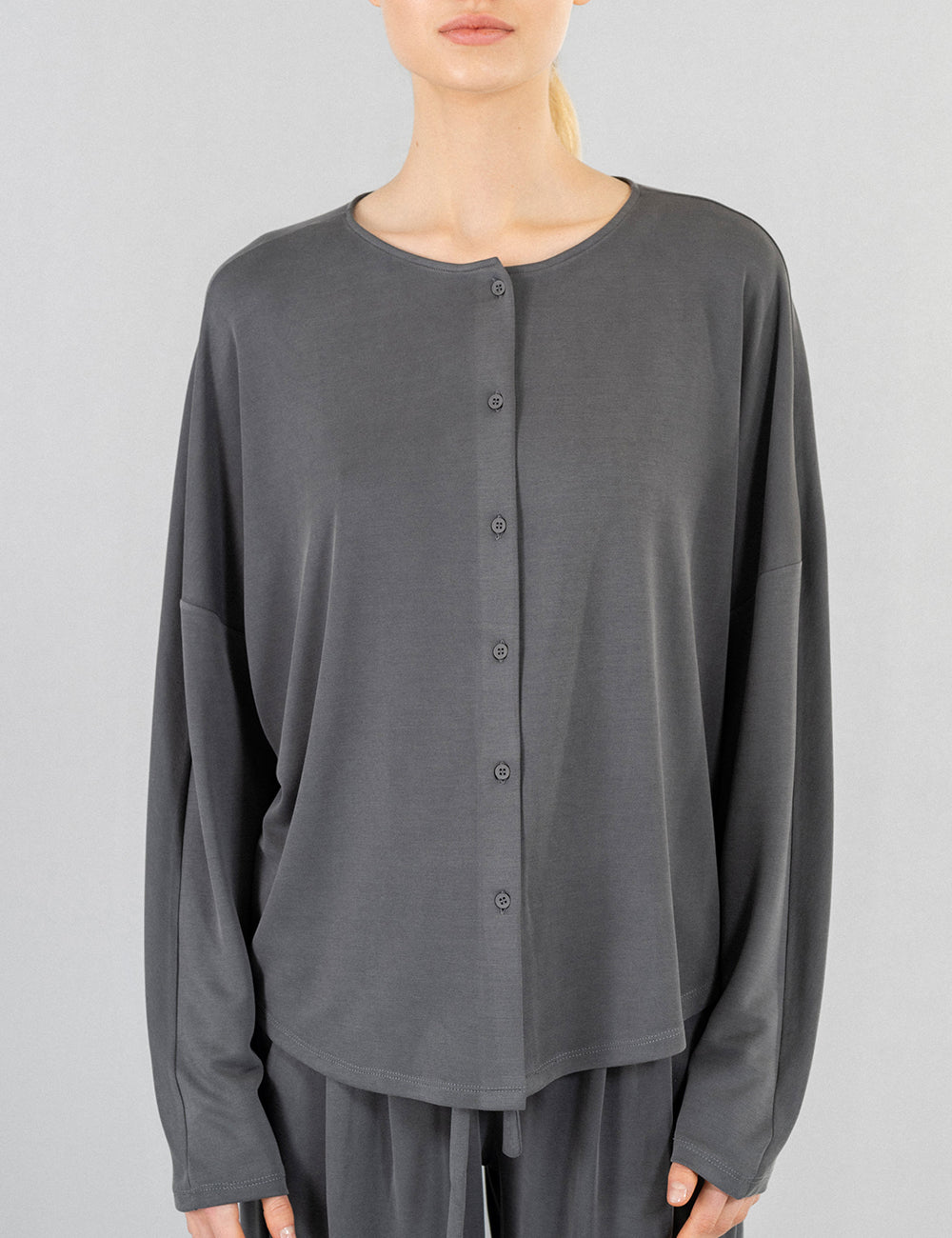 PHILOSOPHY PIQUE CROPPED SHIRT