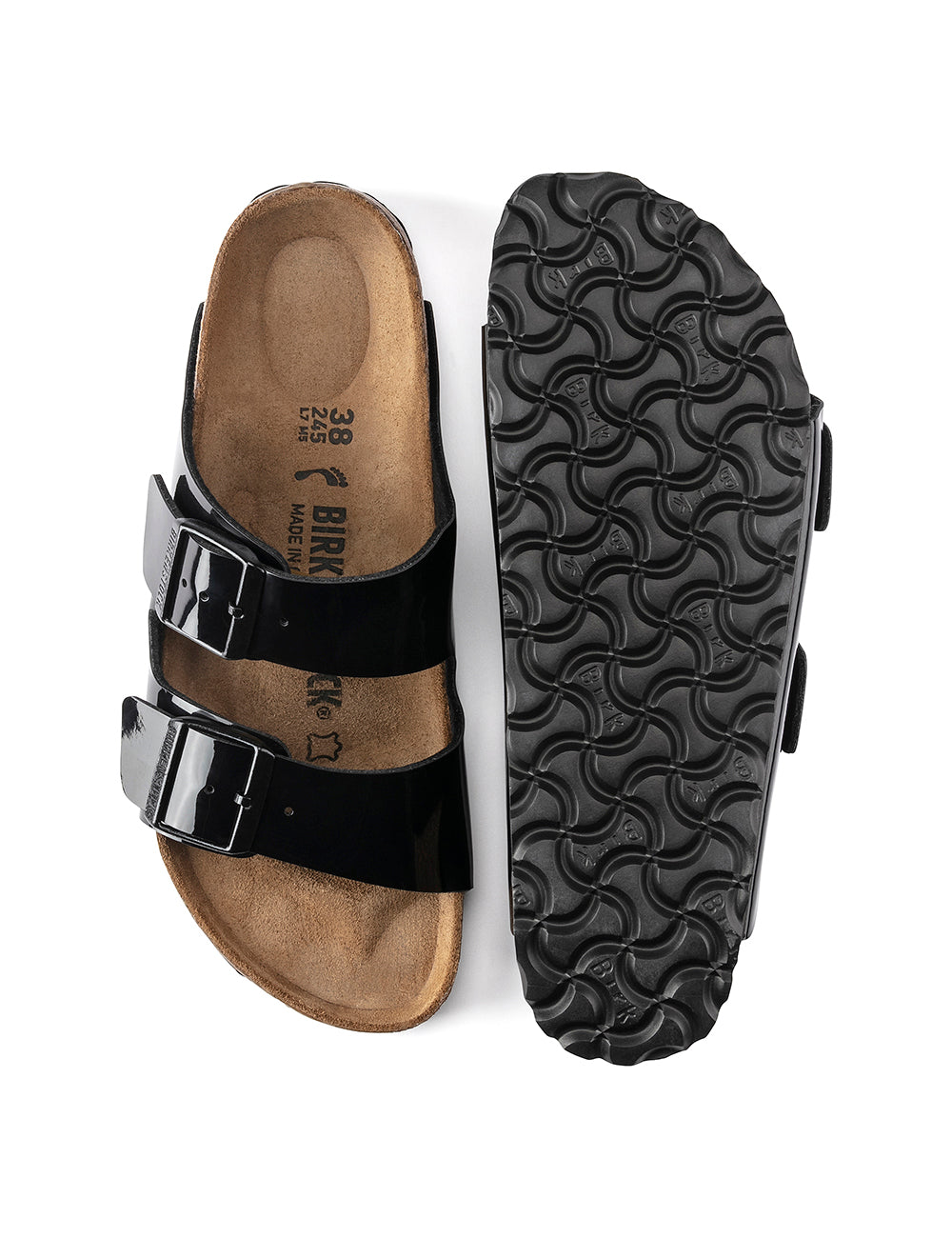 BIRKENSTOCK SYNTHETICS ARIZONA BF PATENT BLACK BIRKENSTOCK