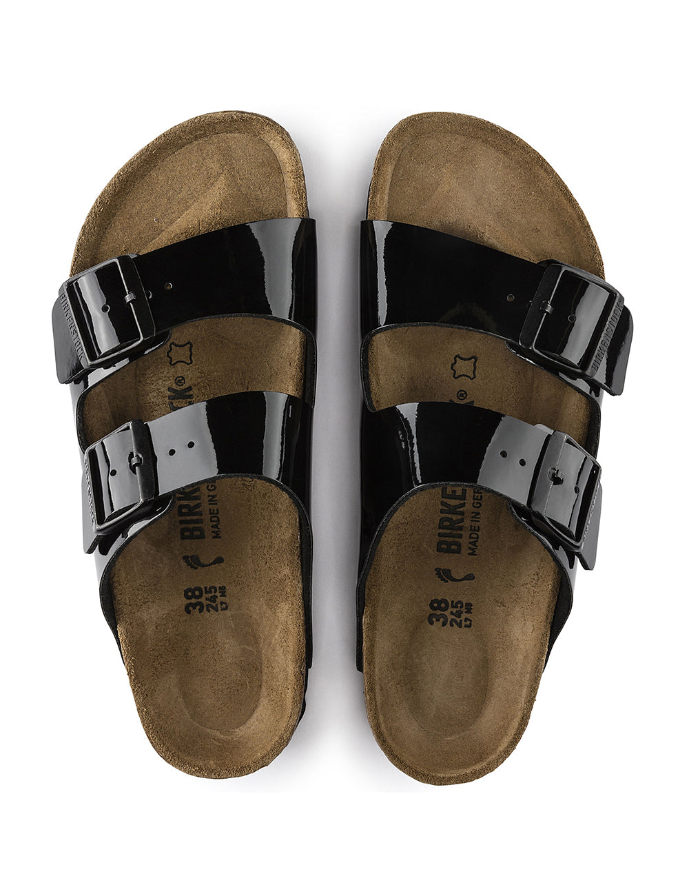 BIRKENSTOCK SYNTHETICS ARIZONA BF PATENT BLACK BIRKENSTOCK