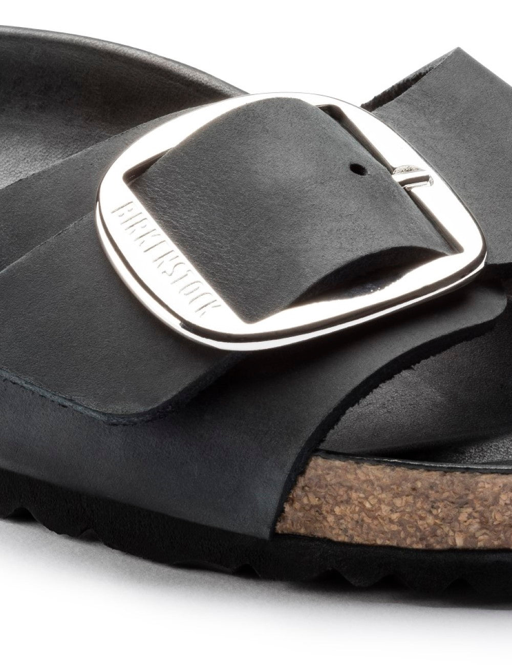 BIRKENSTOCK LEATHER MADRID BIG BUCKLE LEOI BLACK BIRKENSTOCK