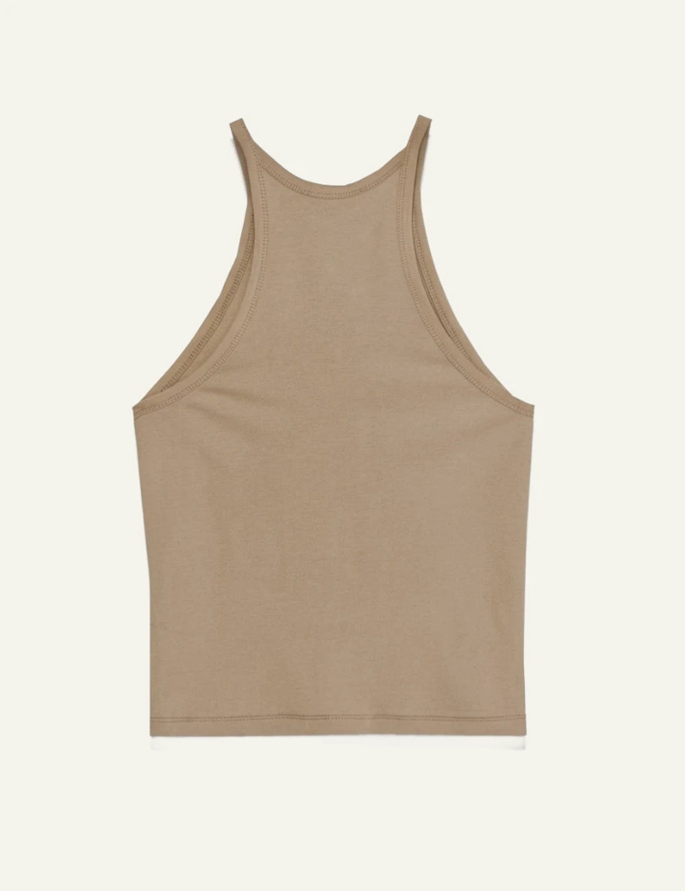 Milla tank top khaki sleeveless back view