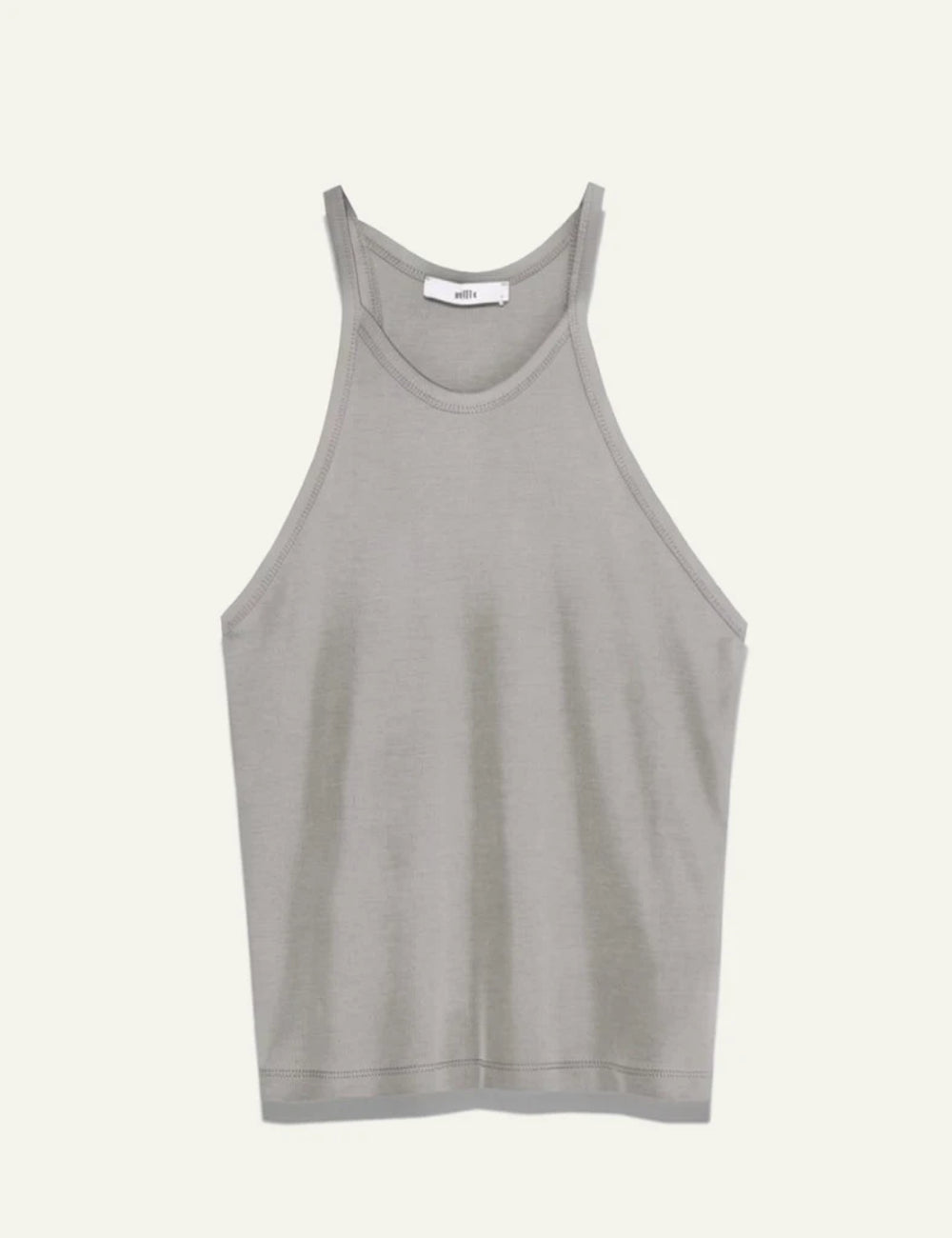 Milla tank top light grey sleeveless front view