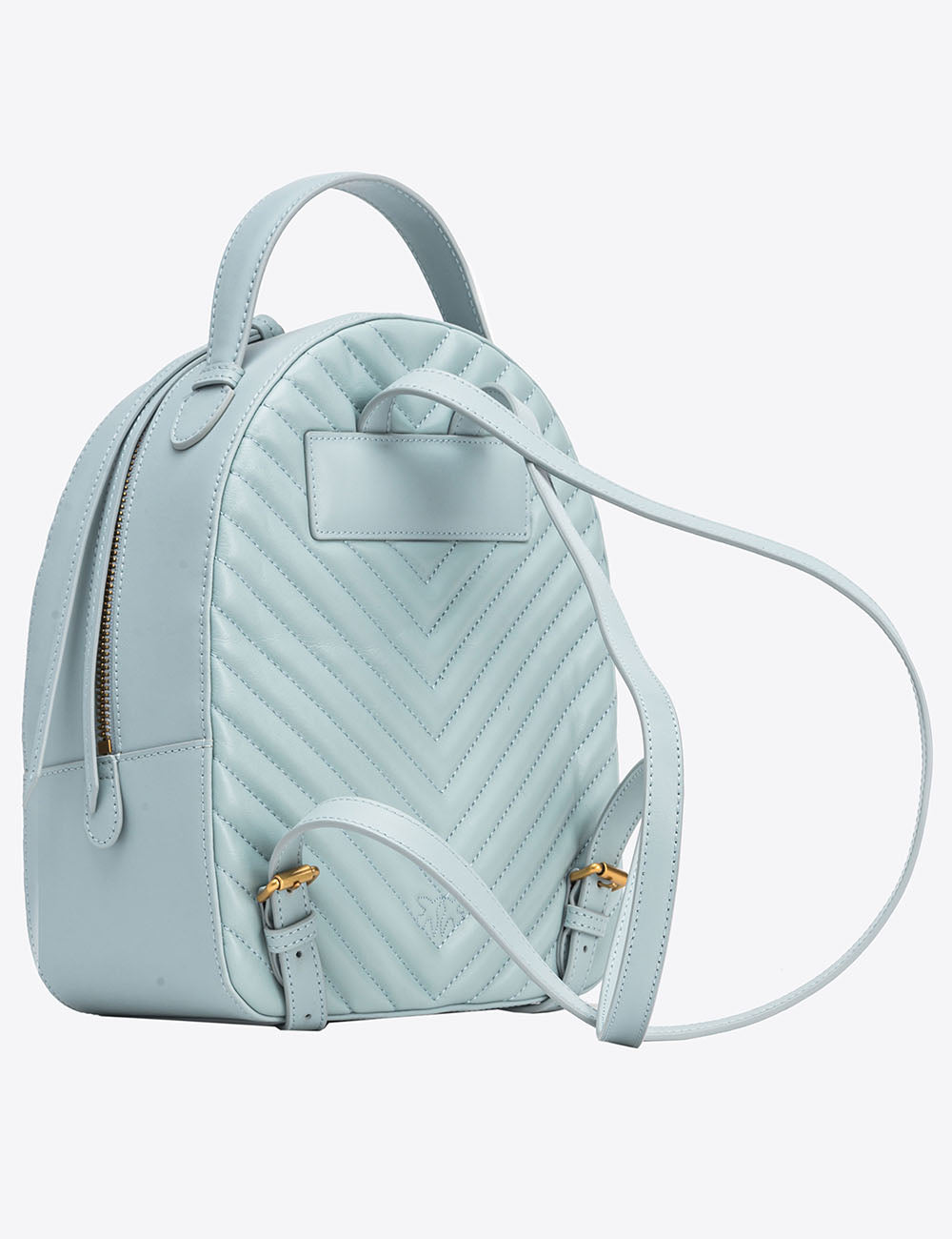 PINKO LOVE CLICK BACKPACK VITELLO NAPPATO CHEVRON PINKO