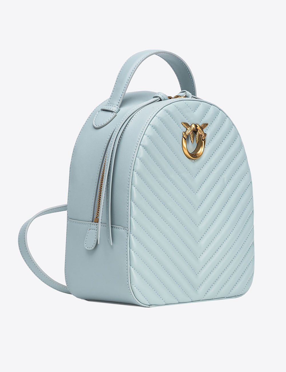 PINKO LOVE CLICK BACKPACK VITELLO NAPPATO CHEVRON PINKO