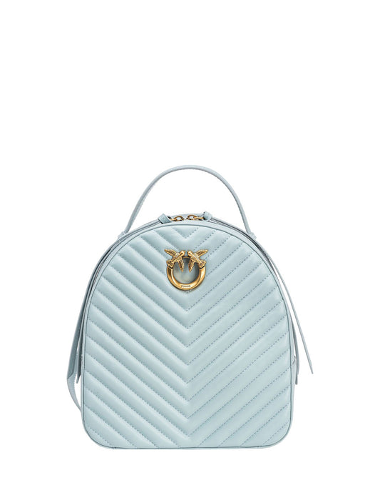 PINKO LOVE CLICK BACKPACK VITELLO NAPPATO CHEVRON PINKO