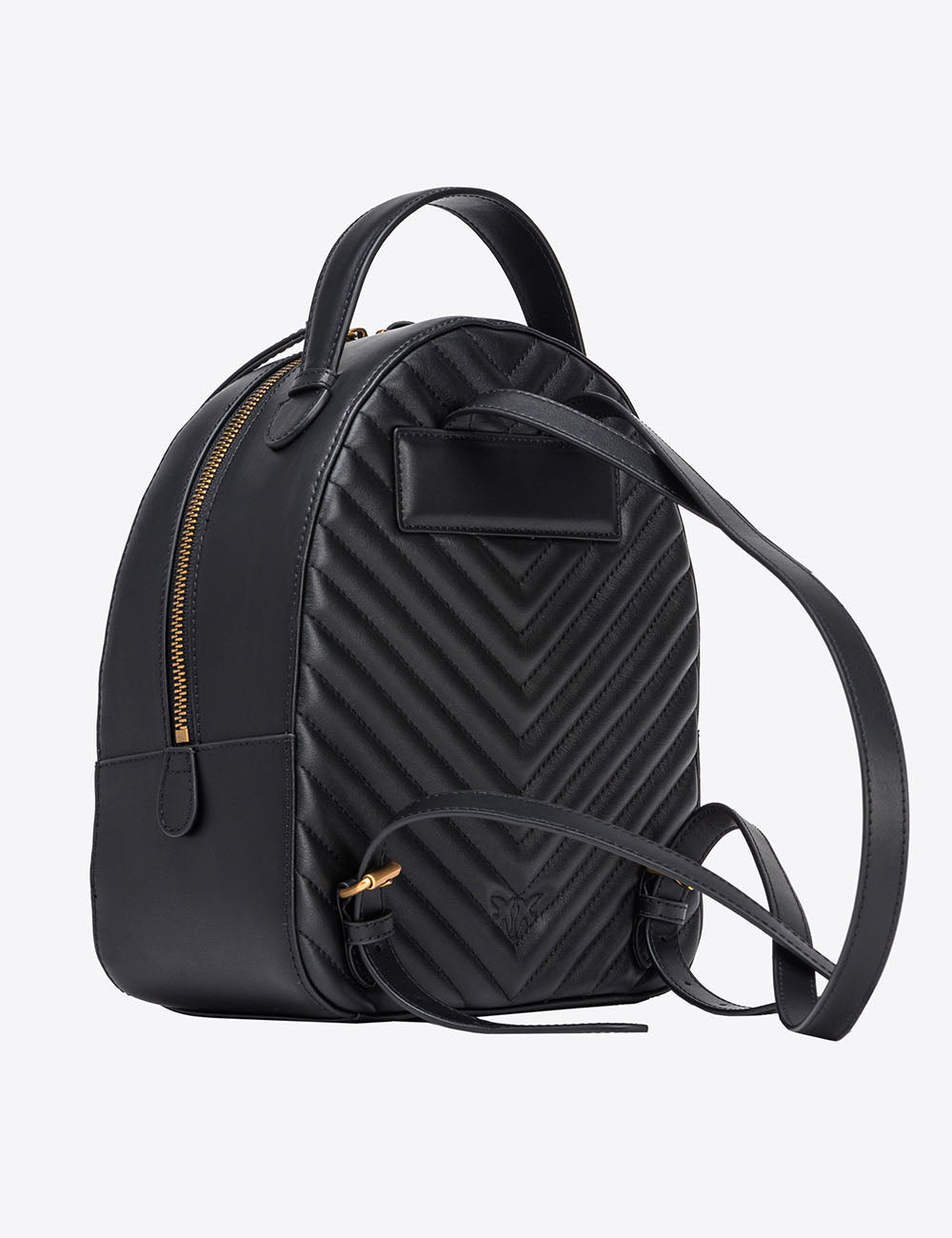 PINKO LOVE CLICK BACKPACK VITELLO NAPPATO CHEVRON PINKO