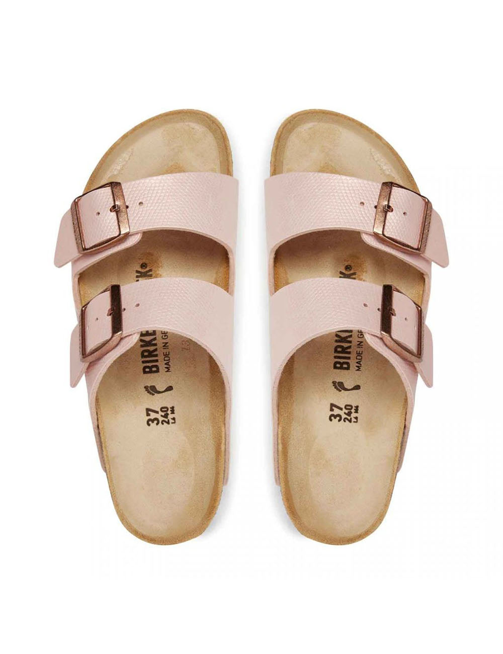 BIRKENSTOCK BS CLASSIC ARIZONA BF SHINY LIZARD LIGHT ROSE BIRKENSTOCK