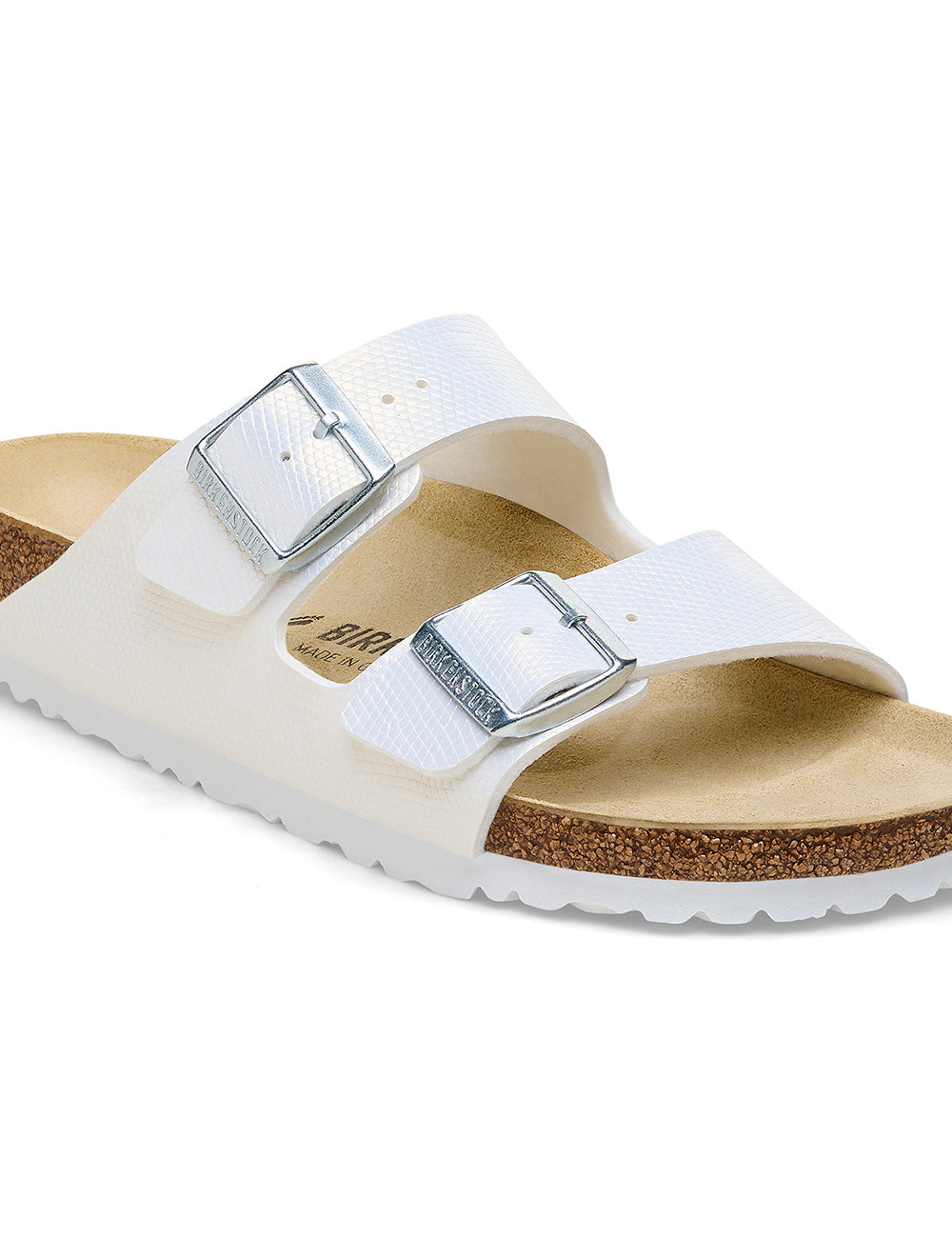 BIRKENSTOCK BS CLASSIC ARIZONA BF SHINY LIZARD WHITE BIRKENSTOCK