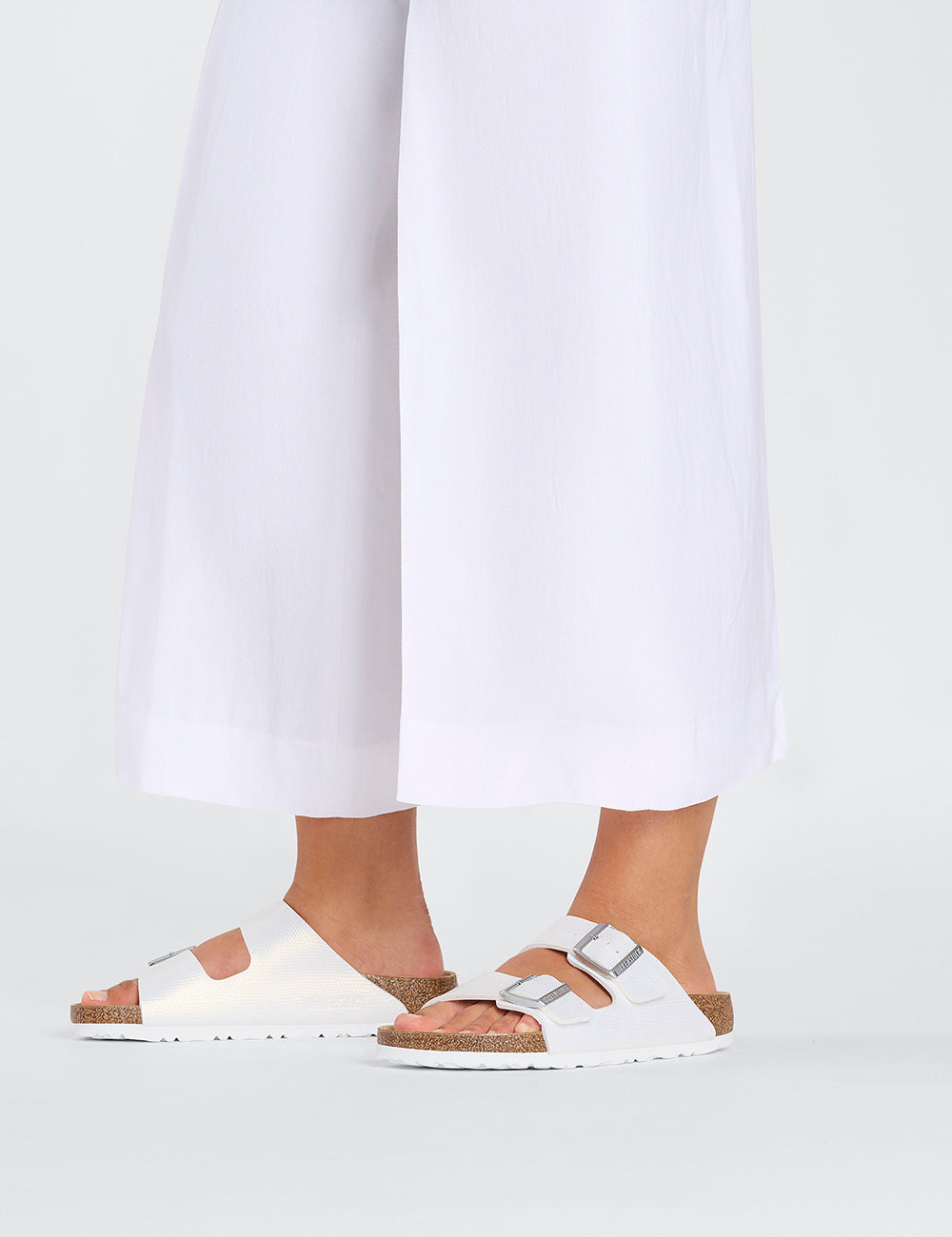 BIRKENSTOCK BS CLASSIC ARIZONA BF SHINY LIZARD WHITE BIRKENSTOCK