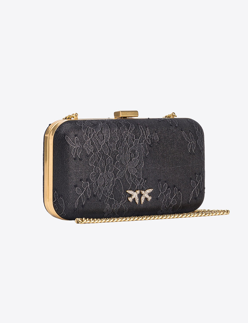 PINKO CLUTCH LACE EMBROIDERED PINKO