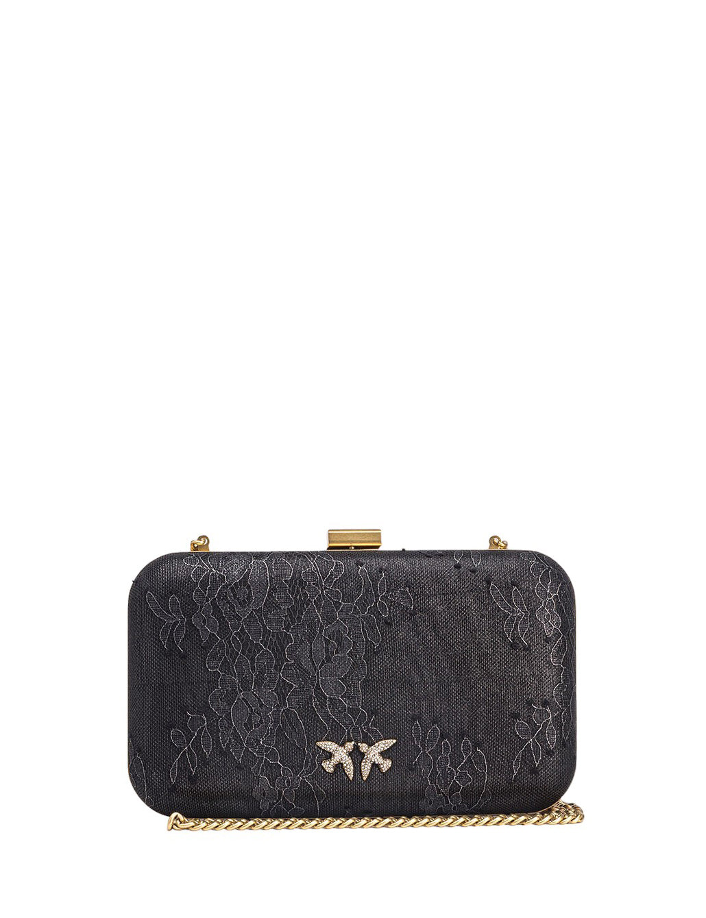 PINKO CLUTCH LACE EMBROIDERED PINKO