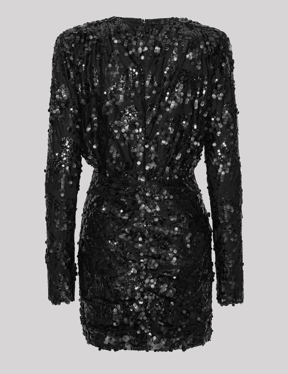 ROTATE SEQUINS V-NECK DRESS ROTATE