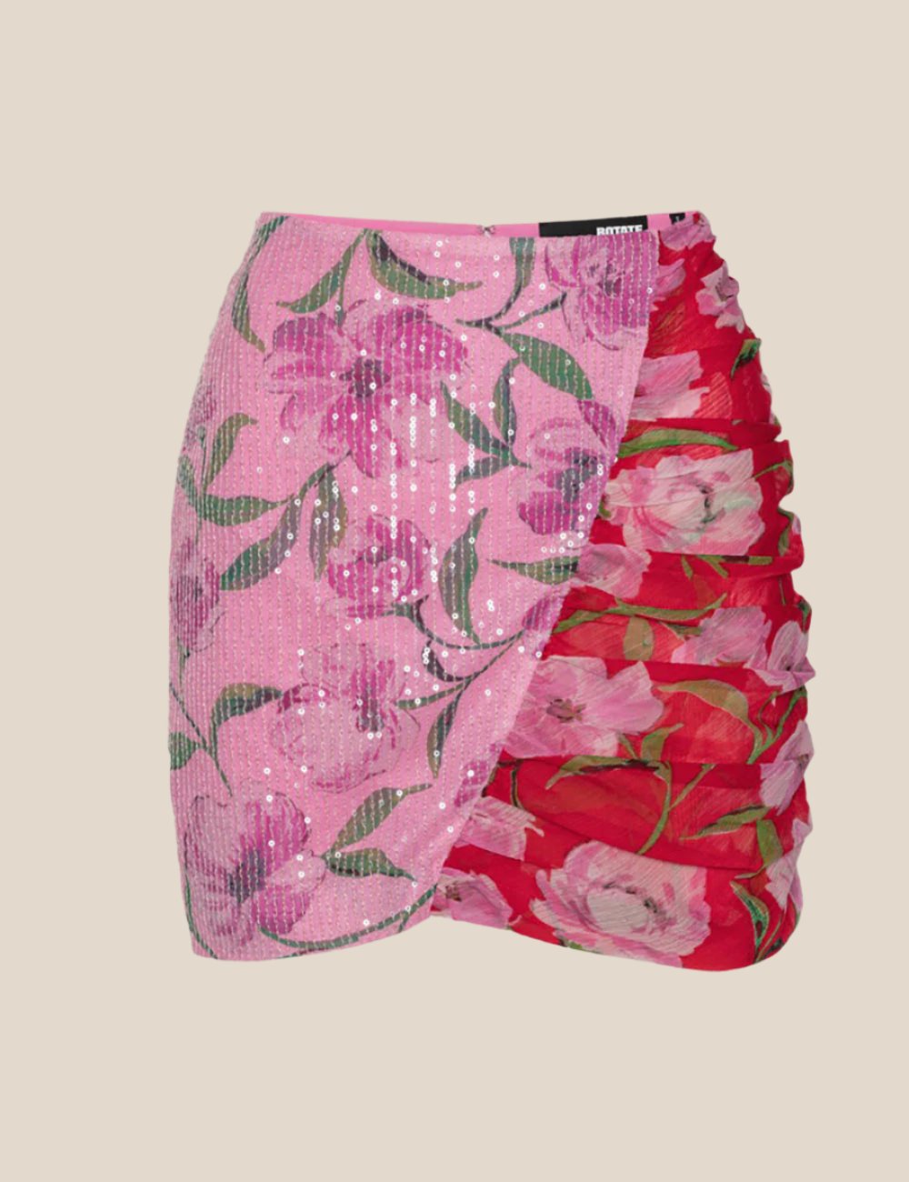 ROTATE PRINTED MINI SKIRT ROTATE