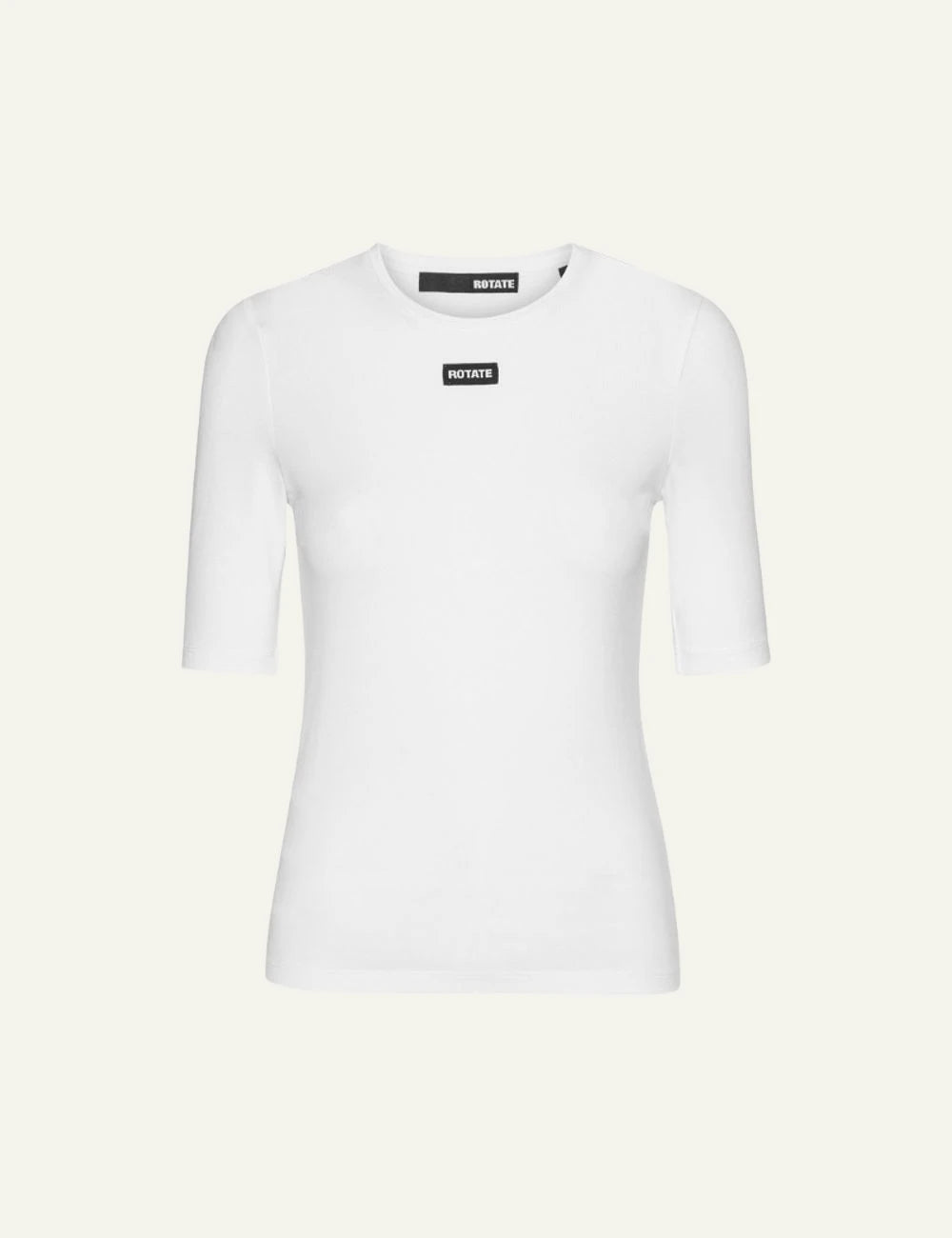 Rotate bright white fitted t-shirt product view