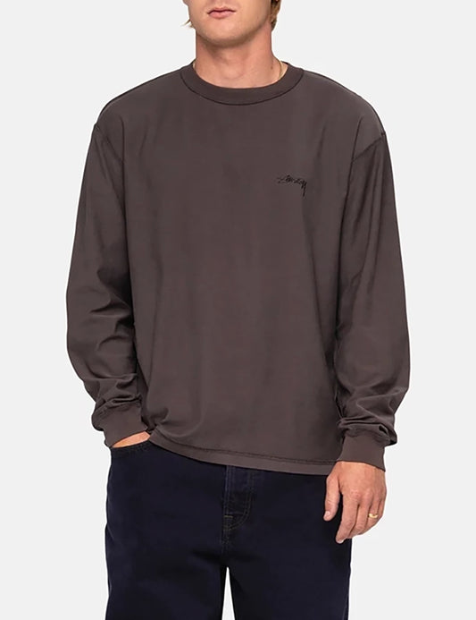 STUSSY PIG. DYED INSIDE OUT LS CREW
