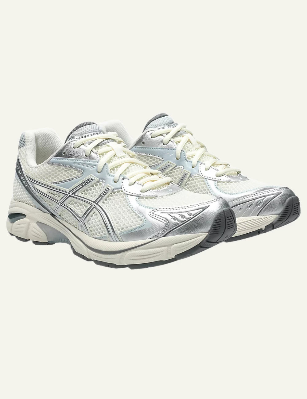 Asics GT 2160 sneaker white light blue grey angled view