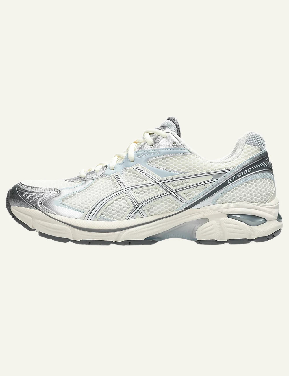 Asics GT 2160 sneaker white light blue grey profile view