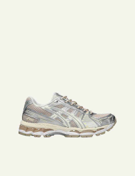Asics Gel Kayano 12.1 sneaker beige silver side view