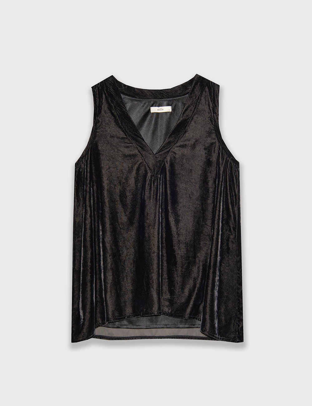 MILLA TOP VELVET SLEEVELESS