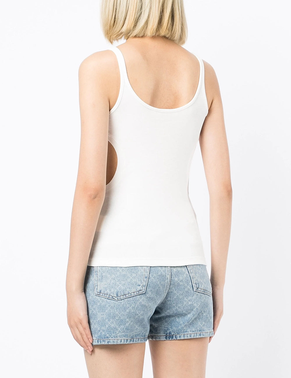 OFF WHITE METEOR RIBBED TANK TOP