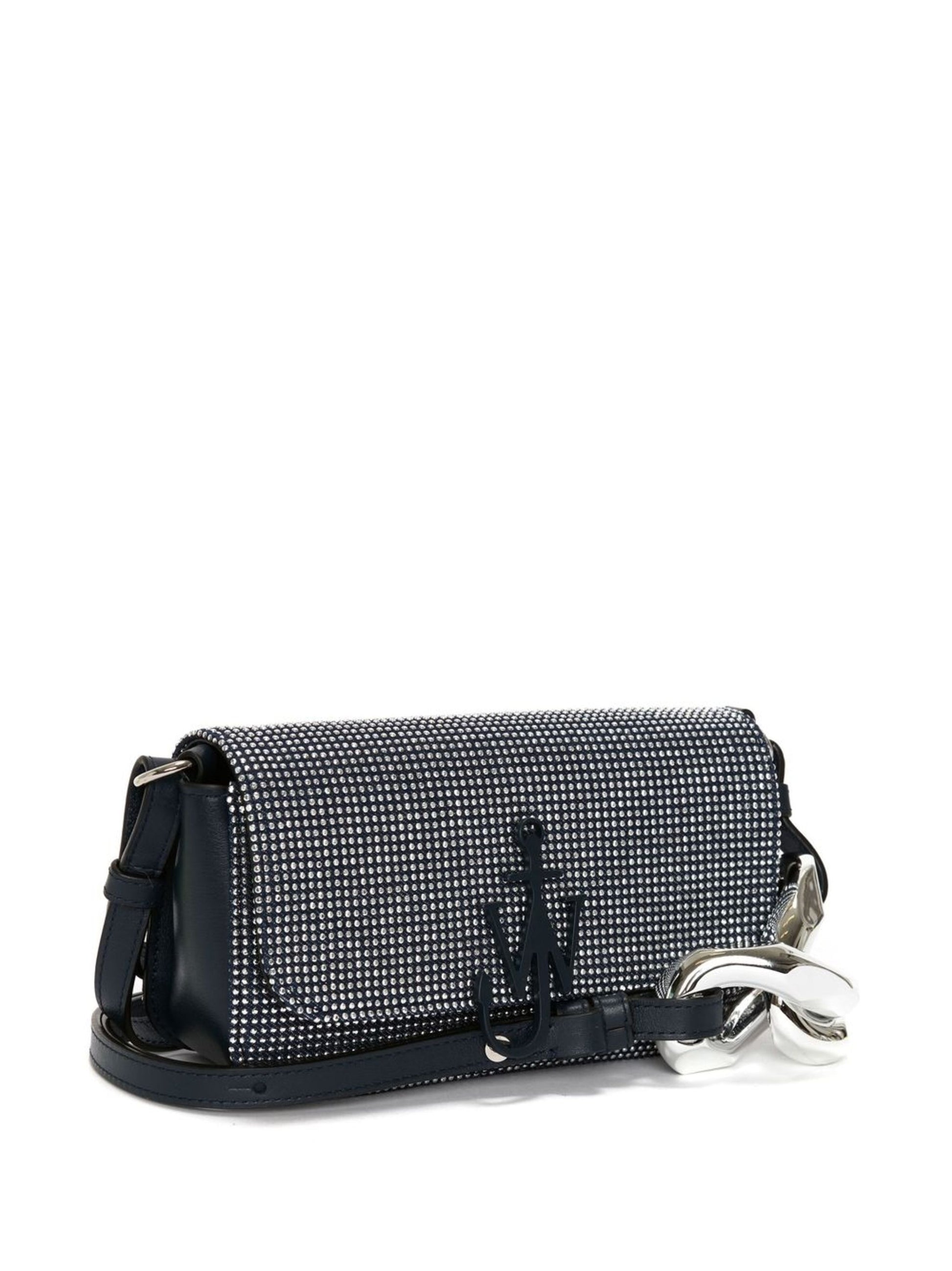 JWANDERSON STUDDED CHAIN BAGUETTE ANCHOR BAG JWANDERSON