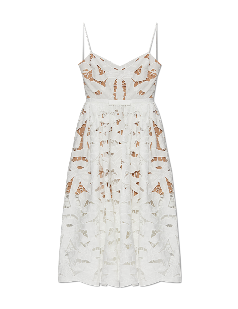 SELF-PORTRAIT EMBR MIDI DRESS