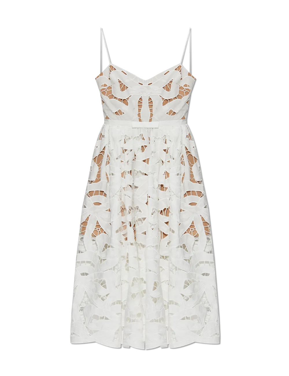 SELF-PORTRAIT EMBR MIDI DRESS