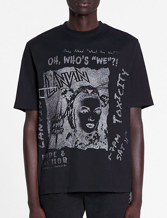 LANVIN UNISEX PRINTED UNISEX TEE-SHI LANVIN