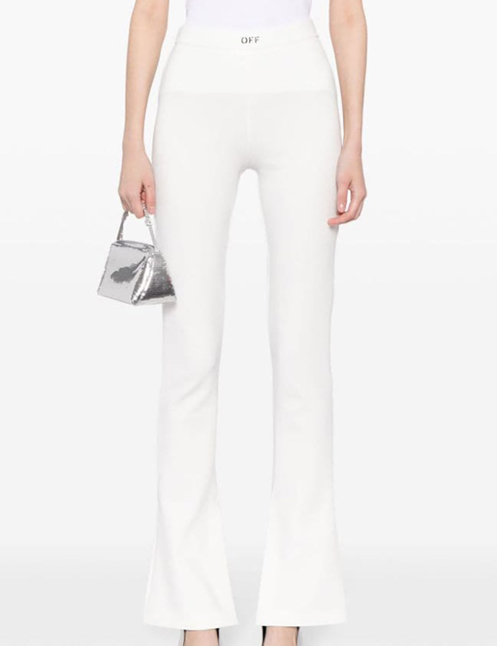 OFF WHITE SLEEK SPLIT LEGGINGS OFF WHITE