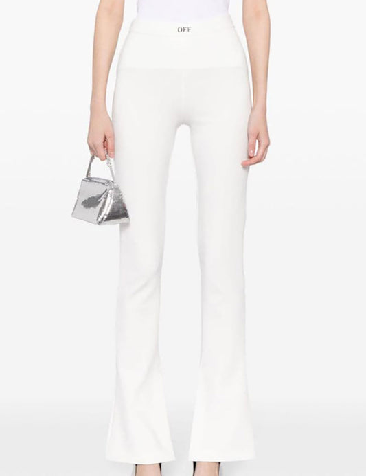 OFF WHITE SLEEK SPLIT LEGGINGS OFF WHITE