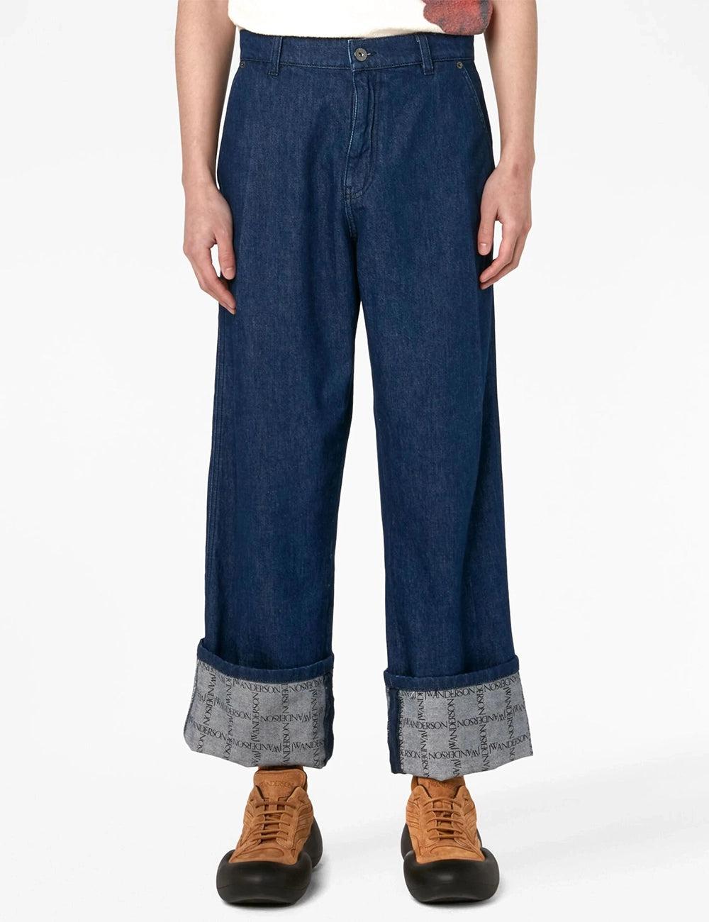 JWANDERSON LOGO GRID TURN UP WORKW JEANS JWANDERSON