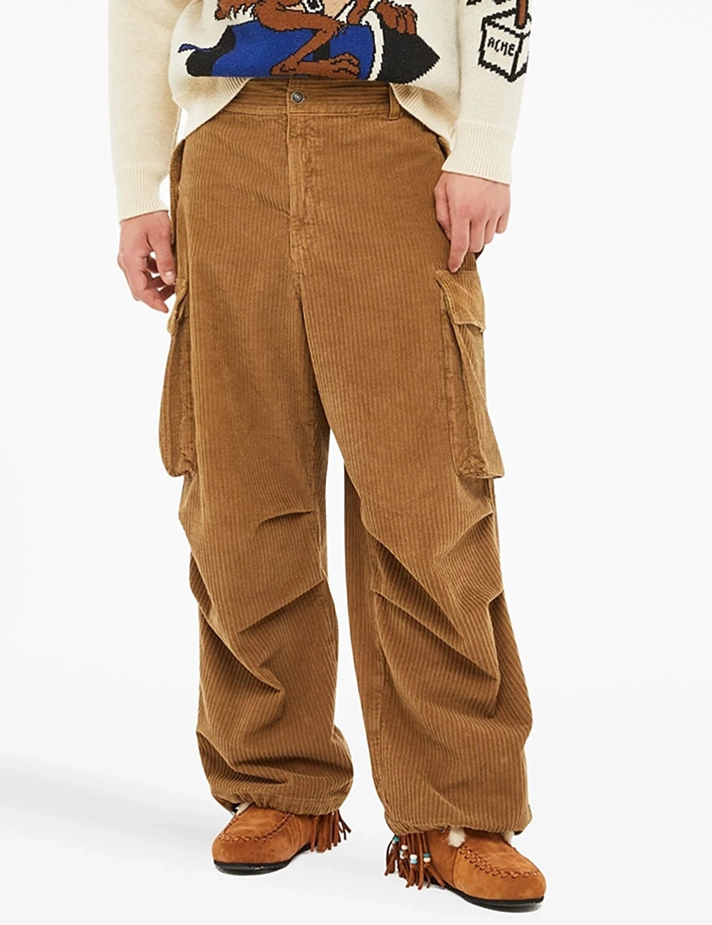 ALANUI VELVET CORD CARGO PANTS ALANUI