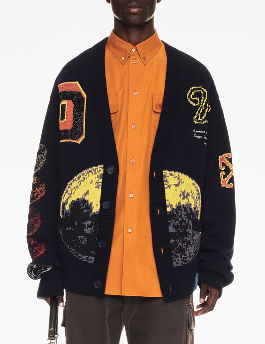 OFF WHITE CRYST MOON PHASE VARS KNIT CA
