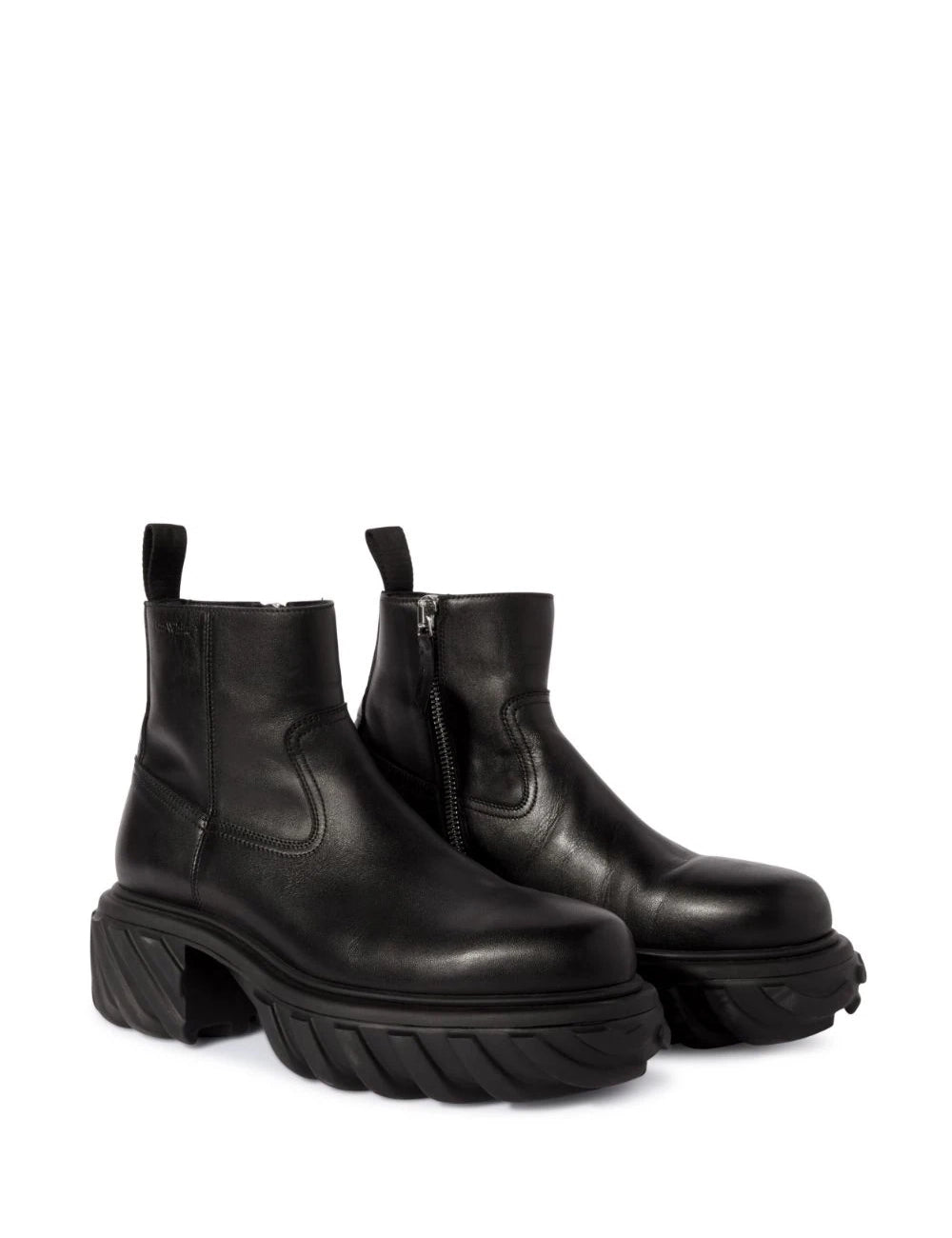 OFF WHITE EXPLORATION MOTOR ANKLE BOOT