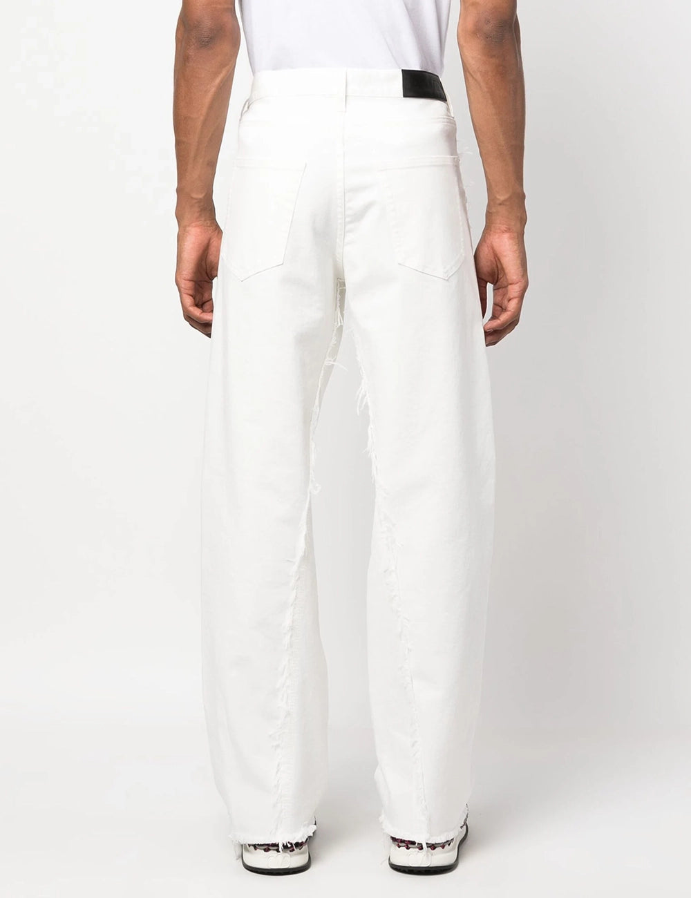 LANVIN TWISTED DENIM BAGGY TROUSERS LANVIN