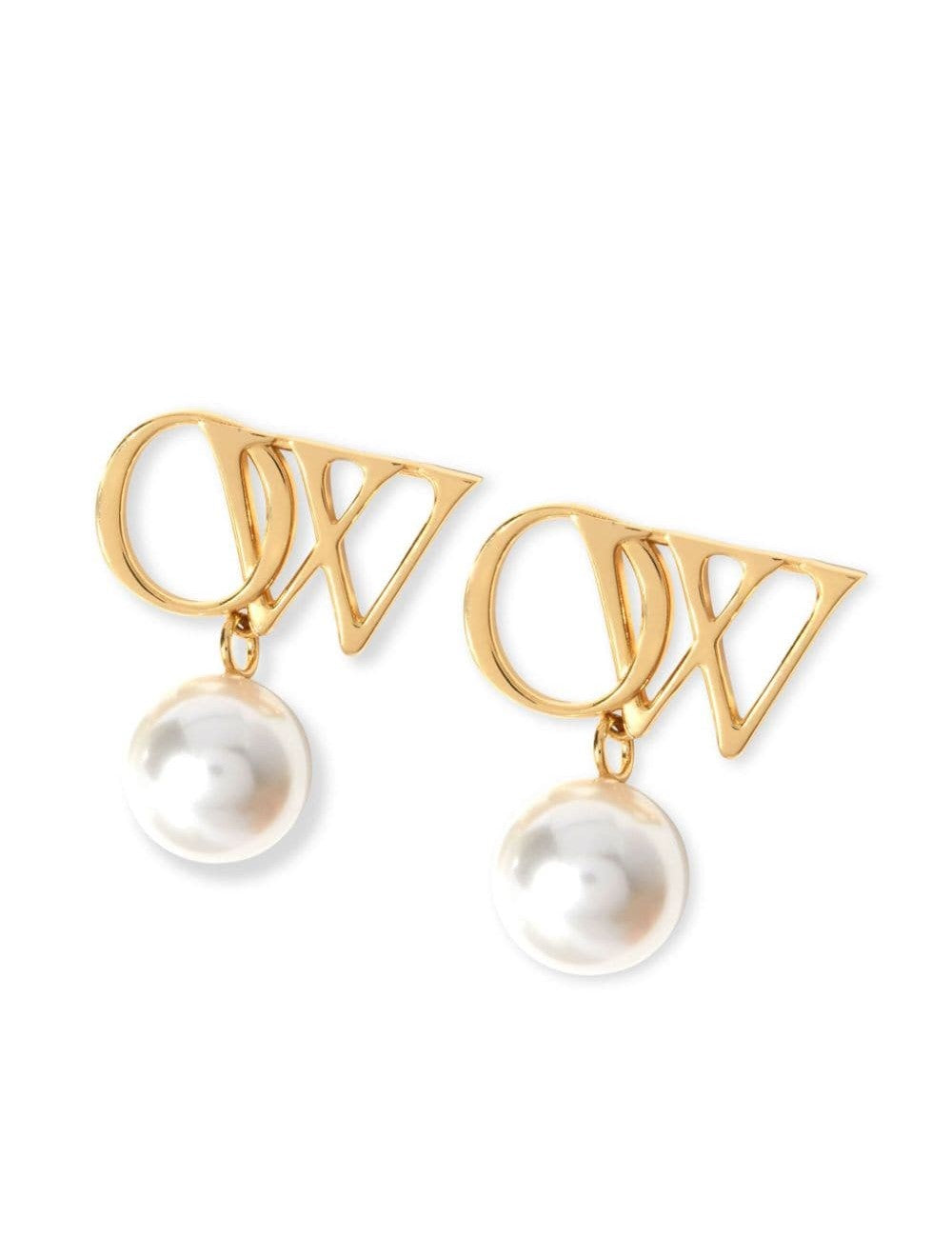 OFF WHITE OW PEARL EARRINGS