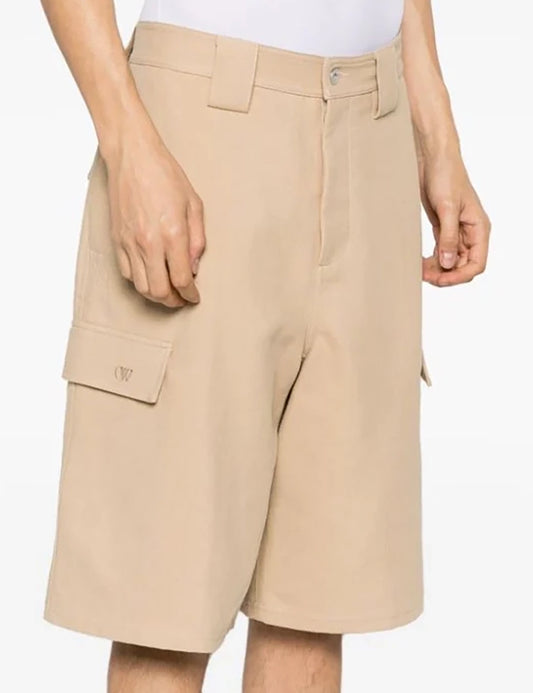 OFF WHITE RS LINEN CARGO SHORT