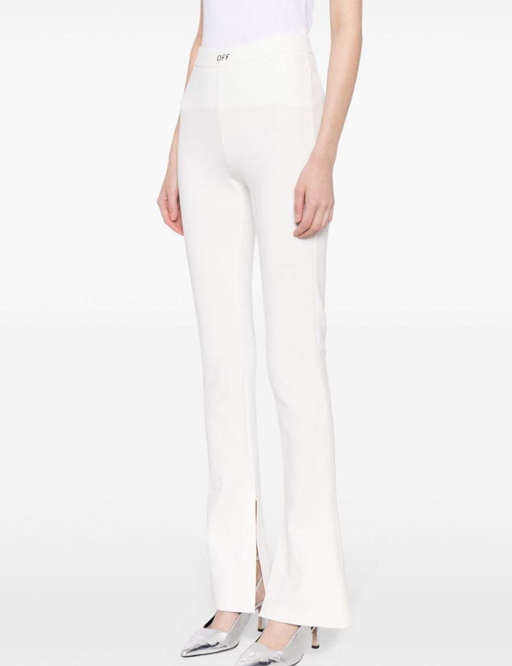 OFF WHITE SLEEK SPLIT LEGGINGS OFF WHITE