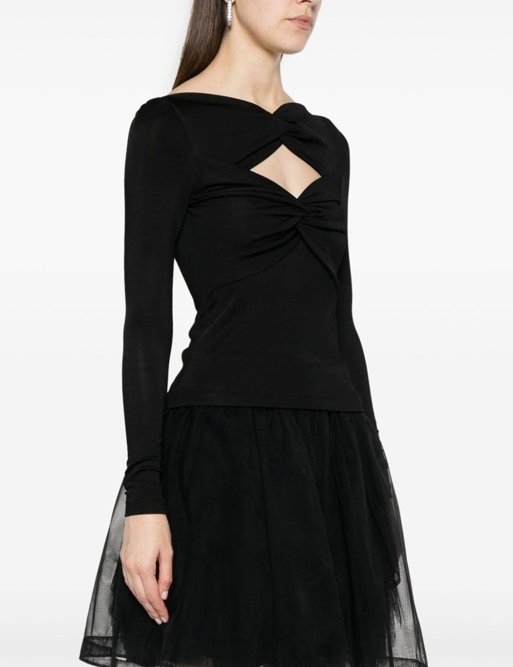 KARL LAGERFELD TWIST LSLV EVENING TOP KARL LAGERFELD