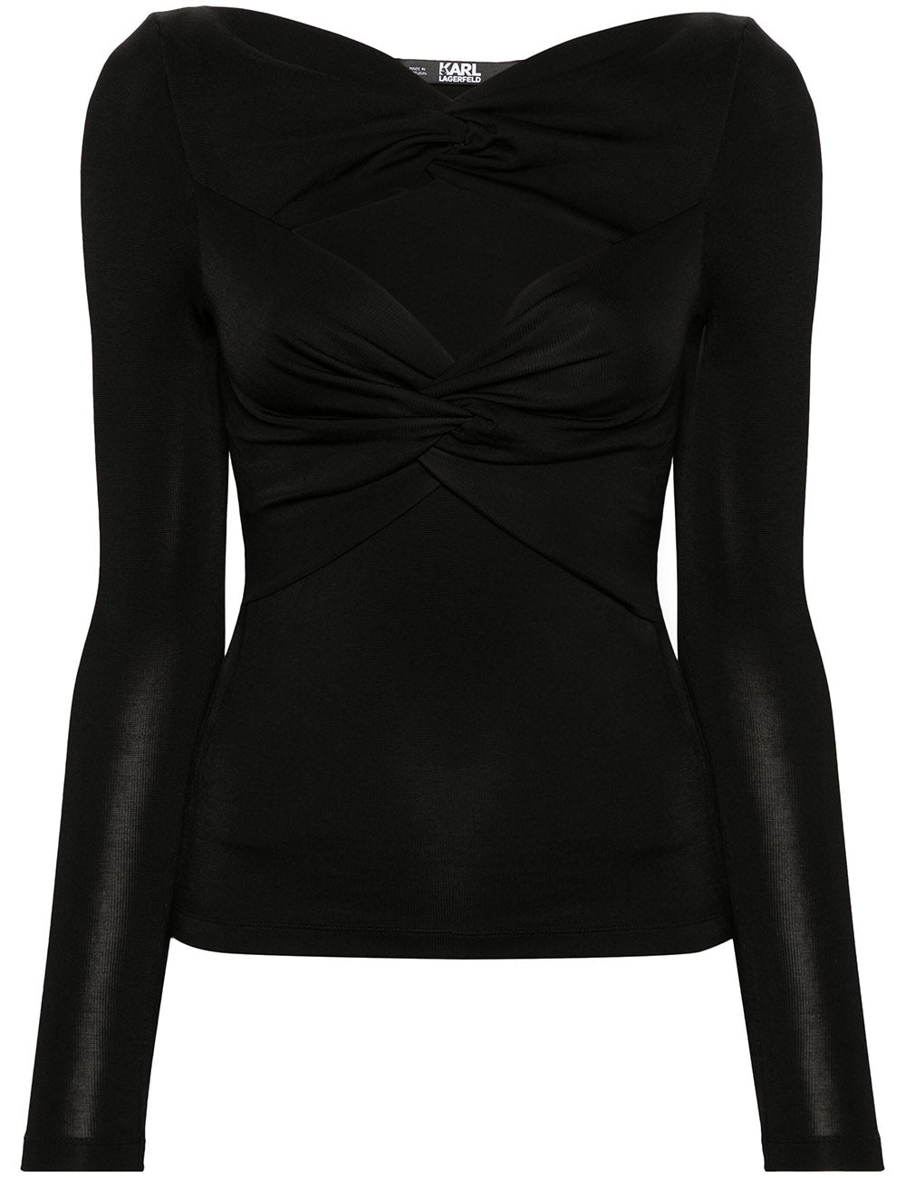 KARL LAGERFELD TWIST LSLV EVENING TOP KARL LAGERFELD