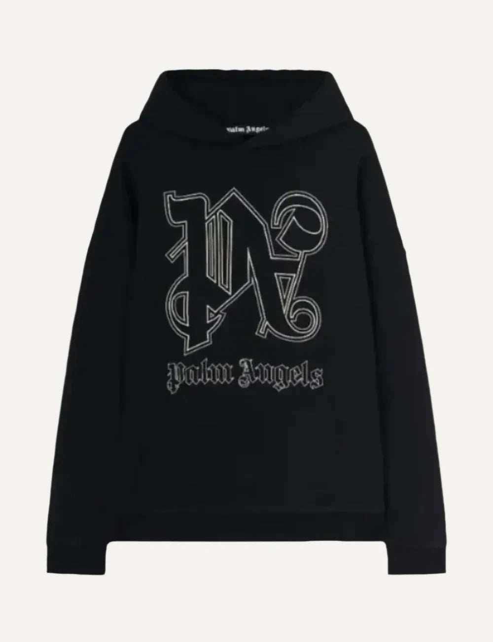 PALM ANGELS PA MONOGRAM STATEMENT HOODY