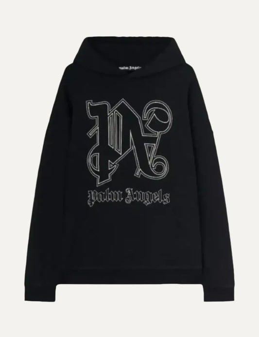 PALM ANGELS PA MONOGRAM STATEMENT HOODY