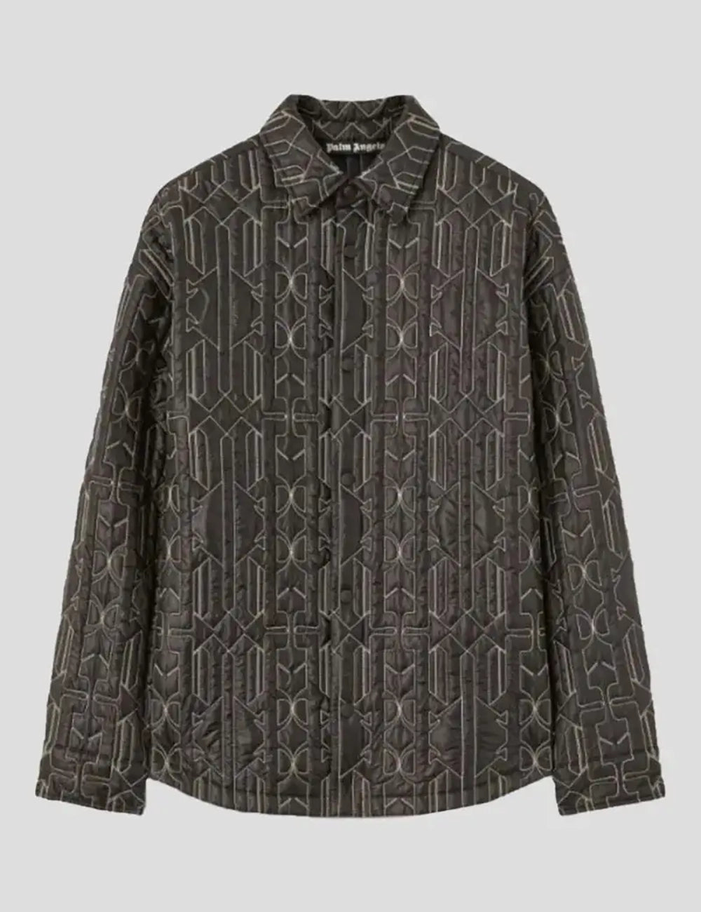 PALM ANGELS ALL MONOGRAM QUILTEDOVERSHIRT